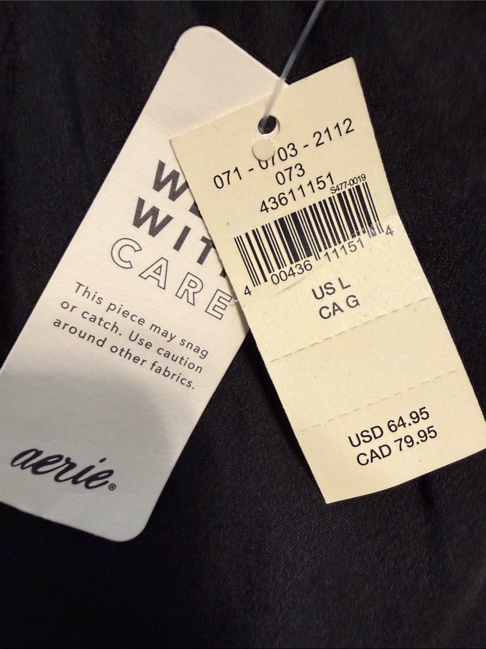 Black Women's Aerie Flowing Maxi Skirt - Picture 5 of 5